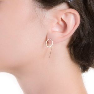 Handmade 14k Gold-fill Circle Hook Earrings